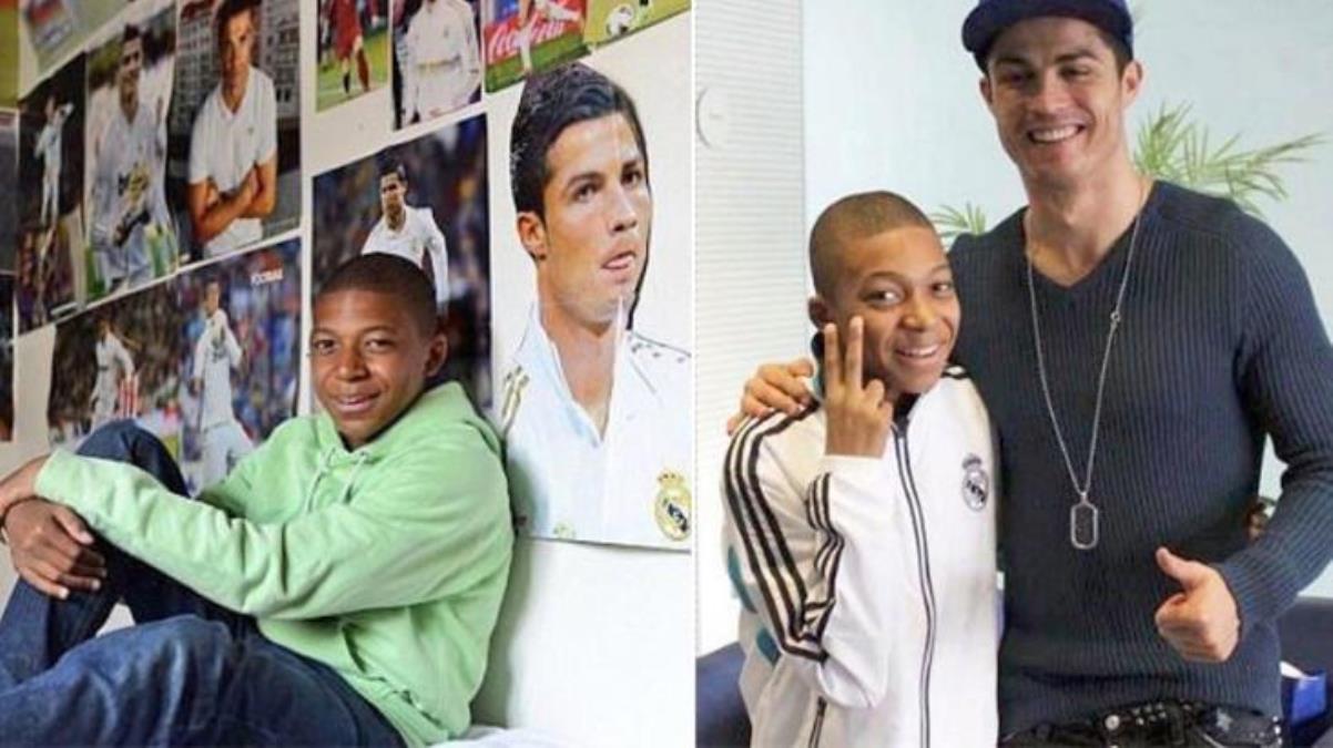 boynuz kulagi gecti mbappe dedigini yapti idolu ronaldoyu solladi