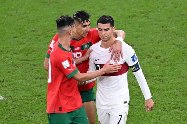 Cristiano Ronaldo ağladı! Fas Portekiz maçı sonrasında olay görüntüler