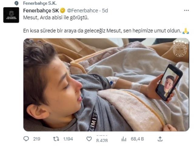 Görüntülü konuştular! Enkazdan çıkarılan minik Mesut'un Arda Güler'e sorduğu soru tebessüm ettirdi