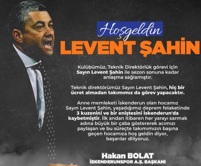 Helal olsun Levent hoca! Ailesinden 4 kişiyi kaybettiği deprem bölgesindeki takımı ücretsiz çalıştıracak