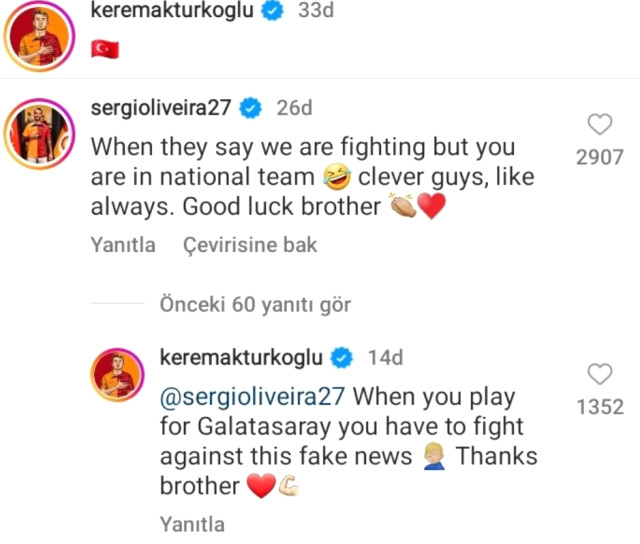 Kerem Aktürkoğlu ile kavga ettiği iddia edilen Sergio Oliveira sessizliğini bozdu