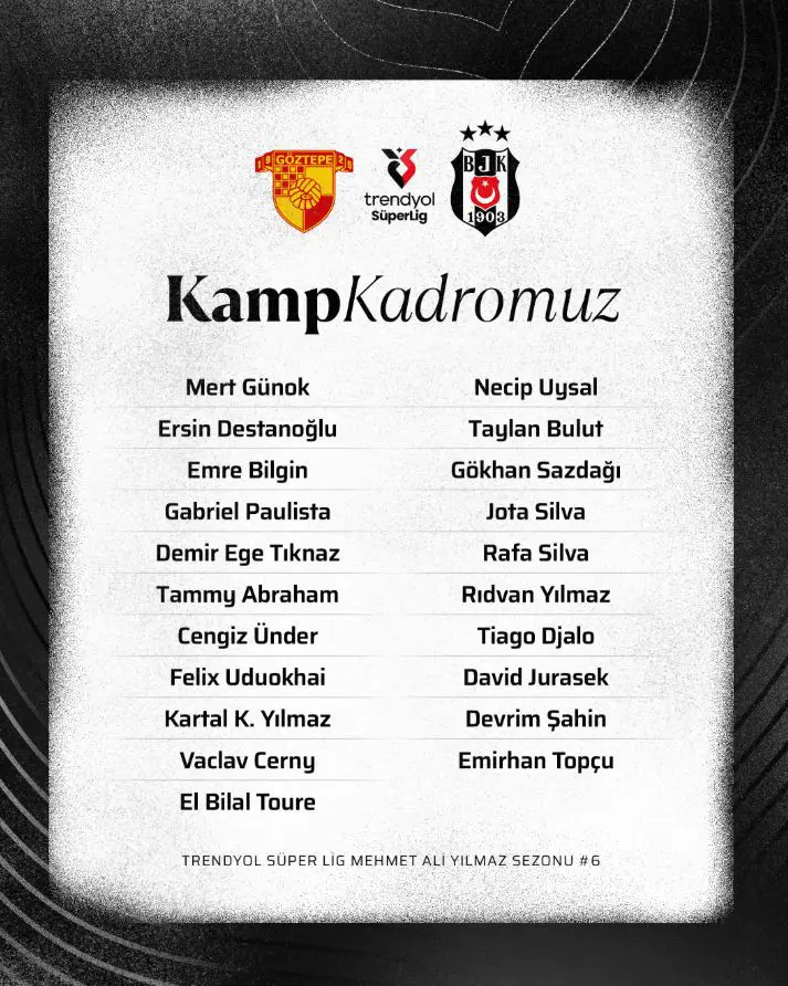 besiktas-kadro